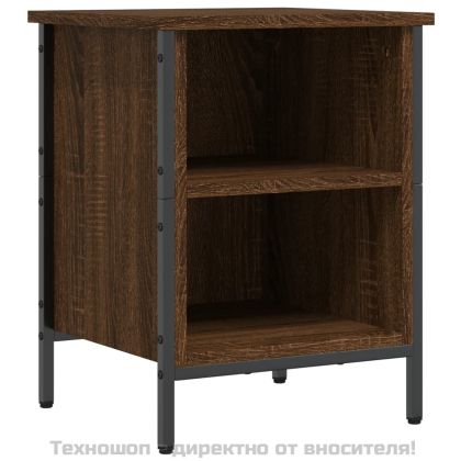 Шкаф за обувки, кафяв дъб, 38x35x50 см, инженерно дърво