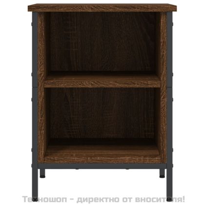 Шкаф за обувки, кафяв дъб, 38x35x50 см, инженерно дърво