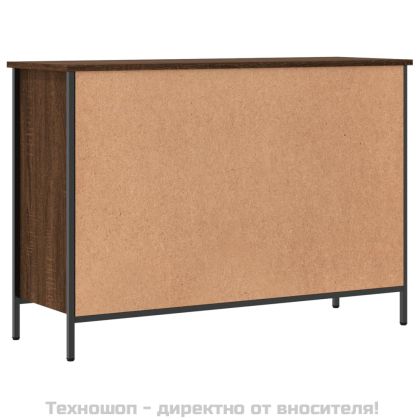 Шкаф за обувки, кафяв дъб, 100x35x70 см, инженерно дърво