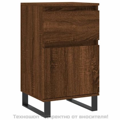 Бюфети 2 бр кафяв дъб 40x35x70 см инженерно дърво