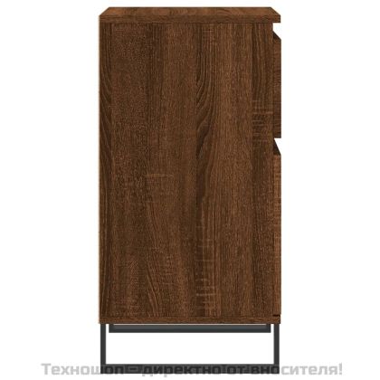 Бюфети 2 бр кафяв дъб 40x35x70 см инженерно дърво