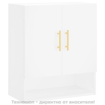 Стенен шкаф, бял, 60x31x70 см, инженерно дърво