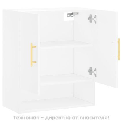 Стенен шкаф, бял, 60x31x70 см, инженерно дърво