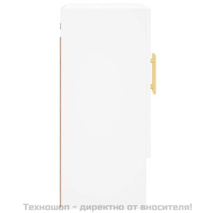 Стенен шкаф, бял, 60x31x70 см, инженерно дърво