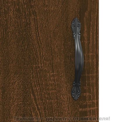 Сайдборд, кафяв дъб, 34,5x34x90 см, инженерно дърво