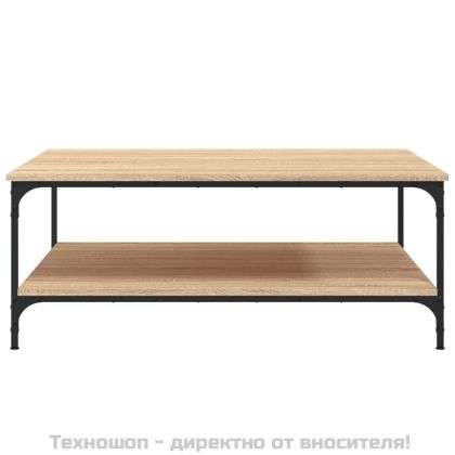 Кафе маса, дъб сонома, 100x100x40 см, инженерно дърво