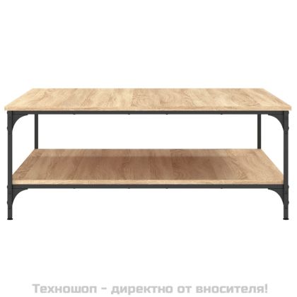 Кафе маса, дъб сонома, 100x100x40 см, инженерно дърво