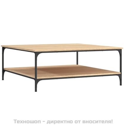 Кафе маса, дъб сонома, 100x100x40 см, инженерно дърво