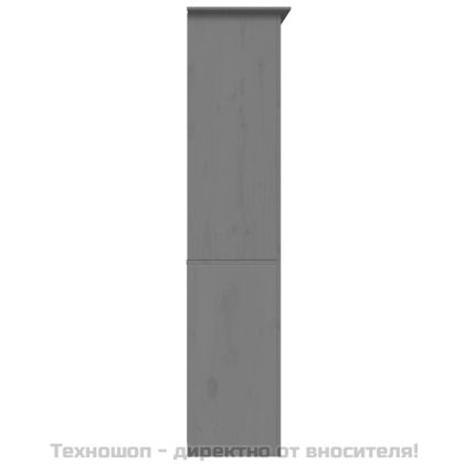 Етажерка за книги BODO сива 82x40x173 см бор масив