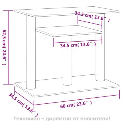 Котешки драскалки с платформи, светлосив, 62,5 см