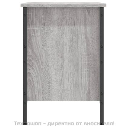 Шкаф за обувки, сив сонома, 69x35x50 см, инженерно дърво