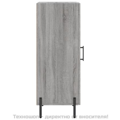 Сайдборд, сив сонома, 34,5x34x90 см, инженерно дърво