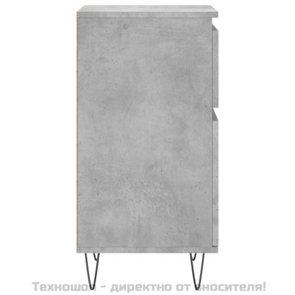 Бюфети 2 бр бетонно сив 40x35x70 см инженерно дърво