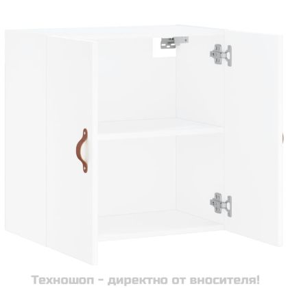 Стенен шкаф, бял, 60x31x60 см, инженерно дърво