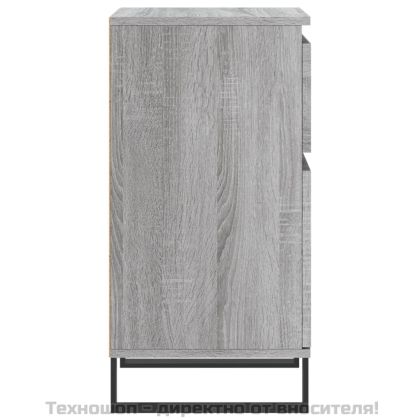 Бюфети 2 бр сив сонома 40x35x70 см инженерно дърво