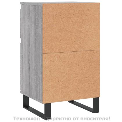 Бюфети 2 бр сив сонома 40x35x70 см инженерно дърво