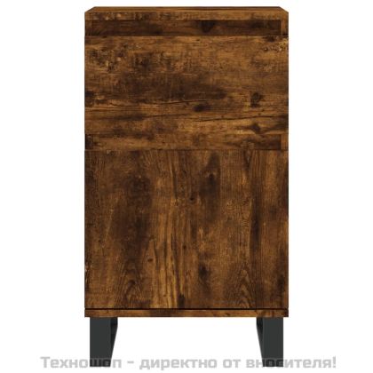 Бюфет опушен дъб 40x35x70 см инженерно дърво