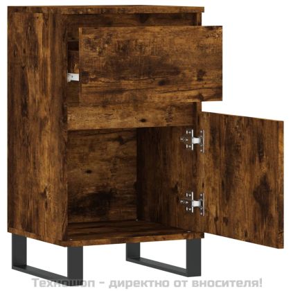 Бюфет опушен дъб 40x35x70 см инженерно дърво