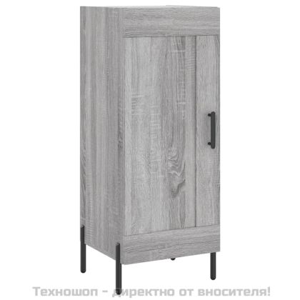 Сайдборд, сив сонома, 34,5x34x90 см, инженерно дърво