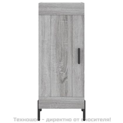 Сайдборд, сив сонома, 34,5x34x90 см, инженерно дърво
