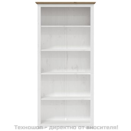 Етажерка за книги BODO кафява 82x40x173 см бор масив 5 нива