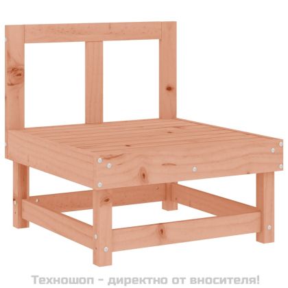 Среден диван с възглавници, дугласко дърво масив