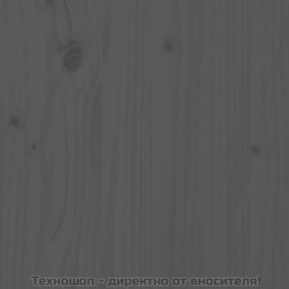 Градински табуретки с възглавници 2 бр сиви борово дърво масив