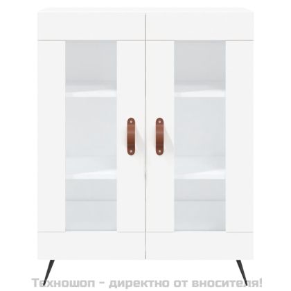 Сайдборд, бял, 69,5x34x90 см, инженерно дърво