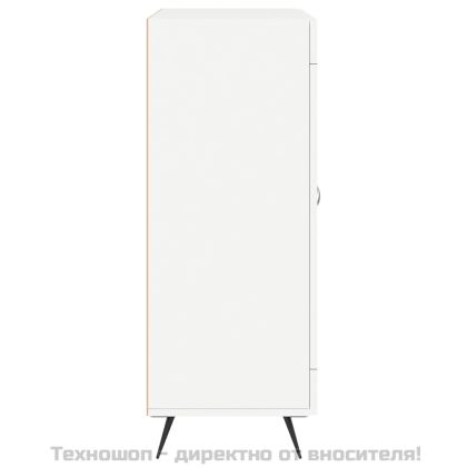 Сайдборд, бял, 69,5x34x90 см, инженерно дърво