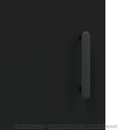 Сайдборд, черен, 69,5x34x90 см, инженерно дърво