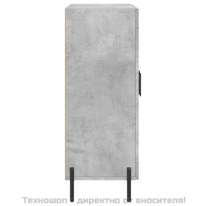 Сайдборд, бетонно сив, 69,5x34x90 см, инженерно дърво