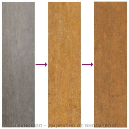 Градинска декорация 55x55 см стомана кортен дизайн кленов лист