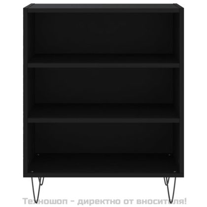 Бюфет черен 57x35x70 см инженерно дърво