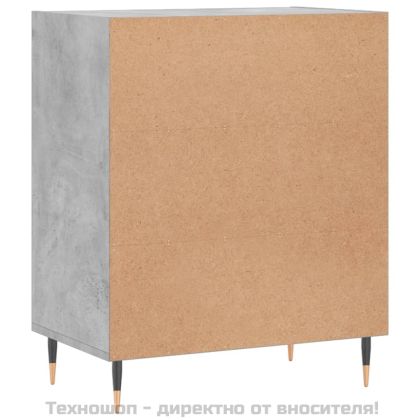 Бюфет бетонно сив 57x35x70 см инженерно дърво