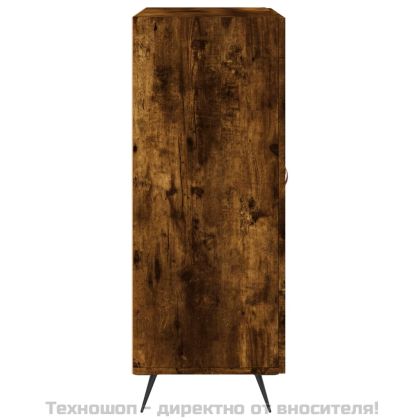 Сайдборд, опушен дъб, 69,5x34x90 см, инженерно дърво