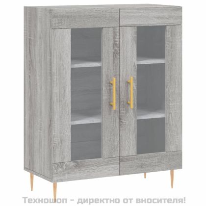 Сайдборд, сив сонома, 69,5x34x90 см, инженерно дърво