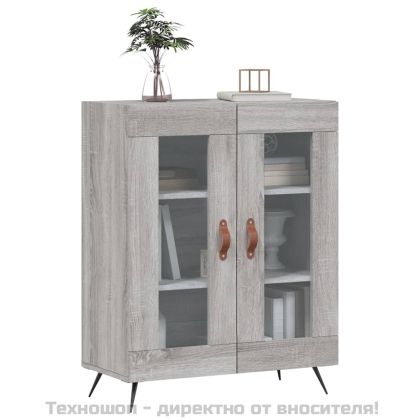 Сайдборд, сив сонома, 69,5x34x90 см, инженерно дърво