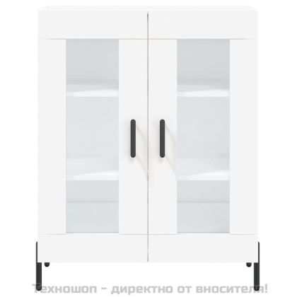 Сайдборд, бял, 69,5x34x90 см, инженерно дърво