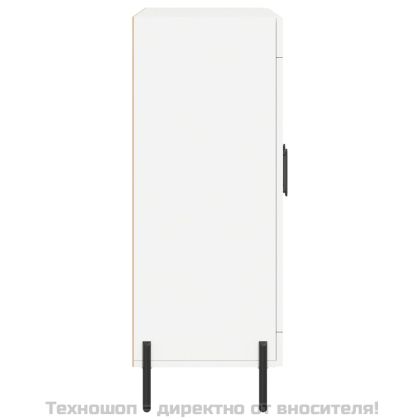 Сайдборд, бял, 69,5x34x90 см, инженерно дърво