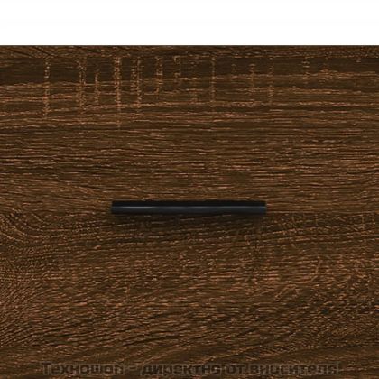 Сайдборд, Кафяв дъб, 69,5x34x90 см, инженерно дърво