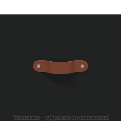 Сайдборд, черен, 69,5x34x90 см, инженерно дърво