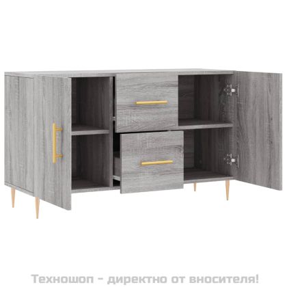 Сайдборд, Сив сонома, 100x36x60 см, инженерно дърво