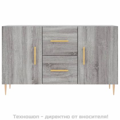 Сайдборд, Сив сонома, 100x36x60 см, инженерно дърво