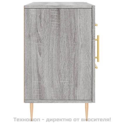 Сайдборд, Сив сонома, 100x36x60 см, инженерно дърво