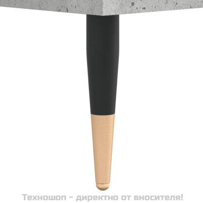 Сайдборд, бетонно сив, 100x36x60 см, инженерно дърво