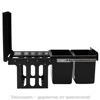 Кош за вграждане за кухненски шкаф, плавно затваряне, 36 л