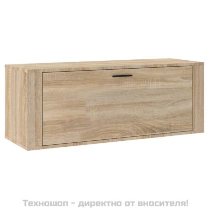 Шкаф за обувки, дъб сонома, 100x35x38 см, инженерно дърво