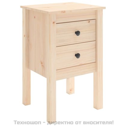 Нощно шкафче, 40x35x61,5 см, борово дърво масив