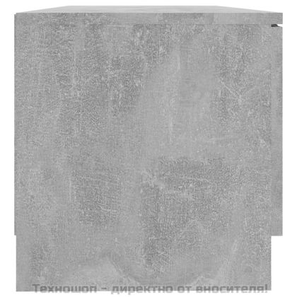 ТВ шкаф, бетонно сиво, 80x35x36,5 см, инженерно дърво