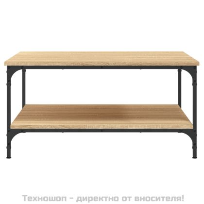 Кафе маса, дъб сонома, 80x80x40 см, инженерно дърво